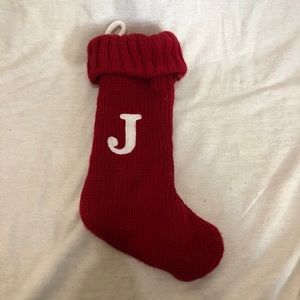 Red J Christmas Stocking